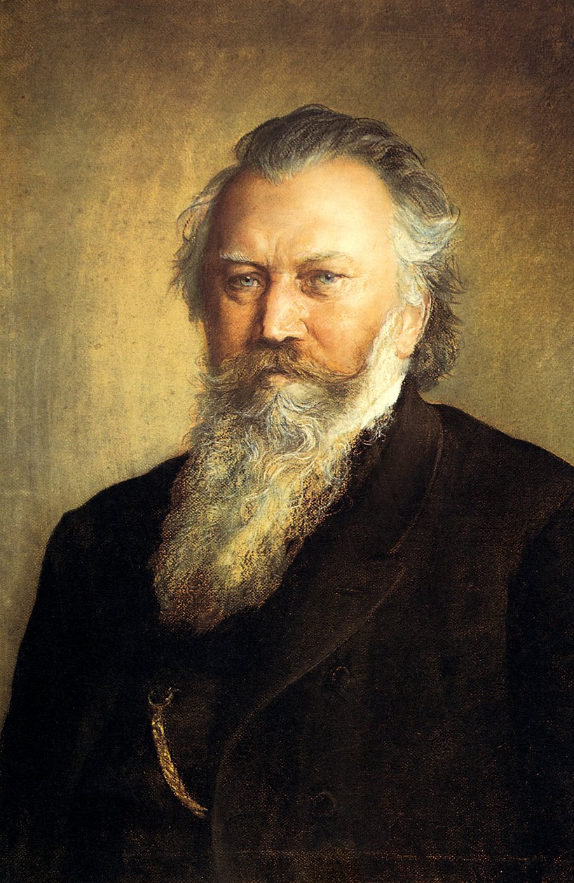 约翰内斯勃拉姆斯的肖像，1891年 作者 路德维希·米哈莱克（Ludwig Michalek）