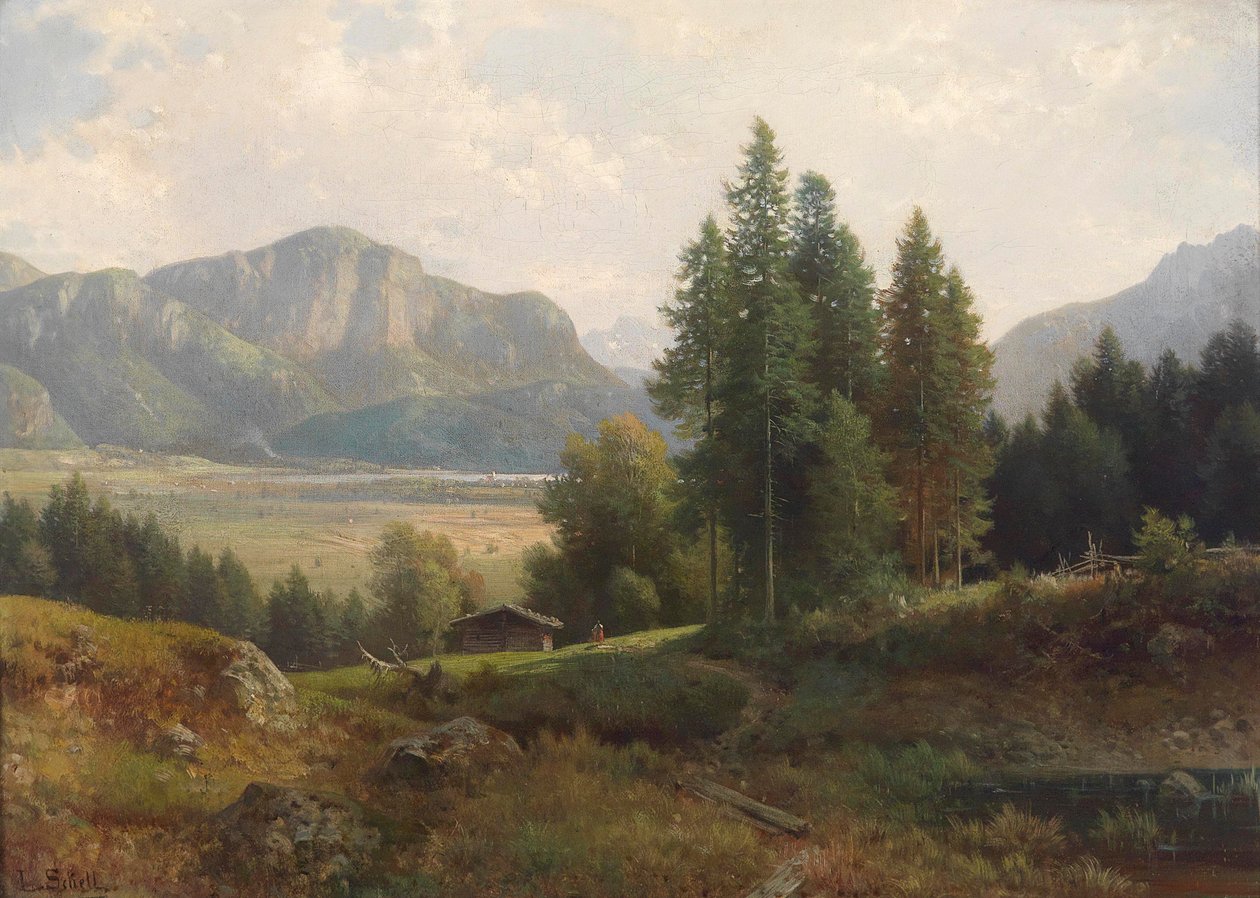 Partie am Kochelsee 作者 路德维希·斯凯尔（Ludwig Sckell）