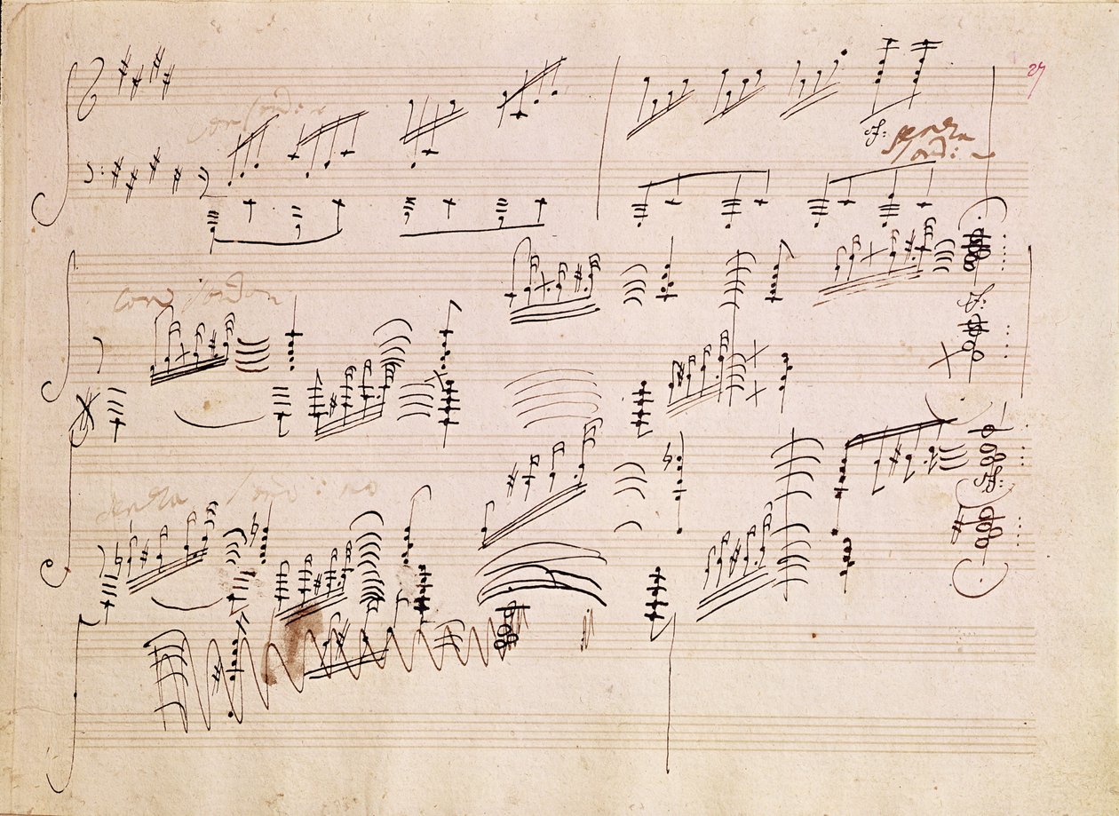 “月光奏鸣曲”评分表 作者 路德维希·范·贝多芬