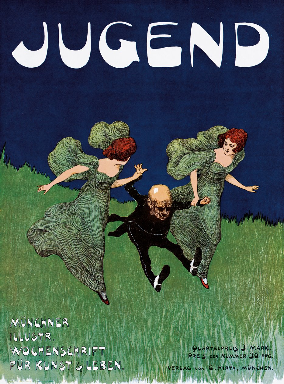 海报广告“Jugend”报纸 作者 路德维希·冯·祖姆布施