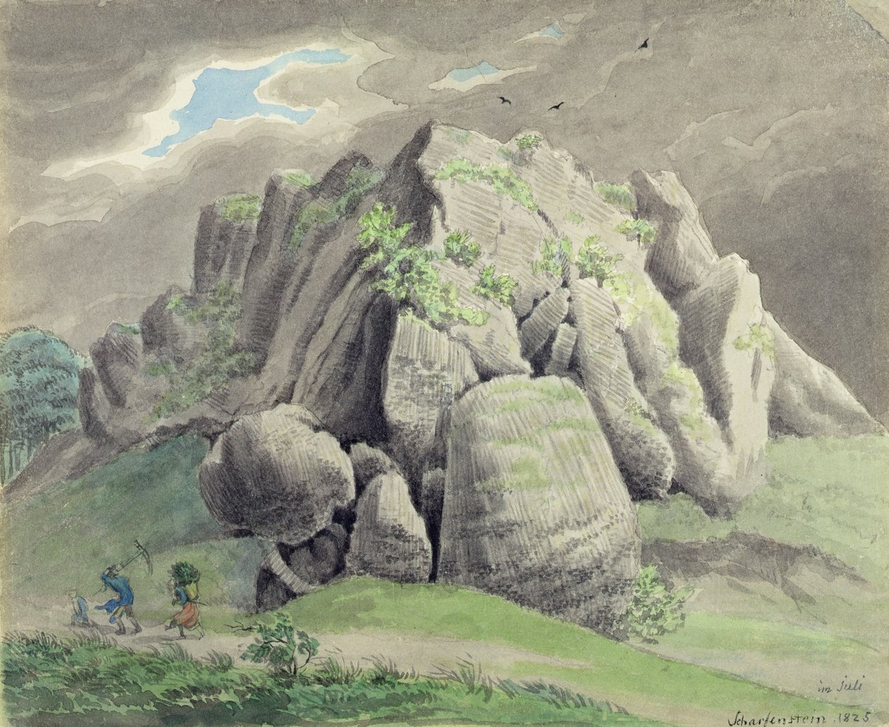 古登堡附近的沙芬斯坦 作者 路德维希·埃米尔·格林