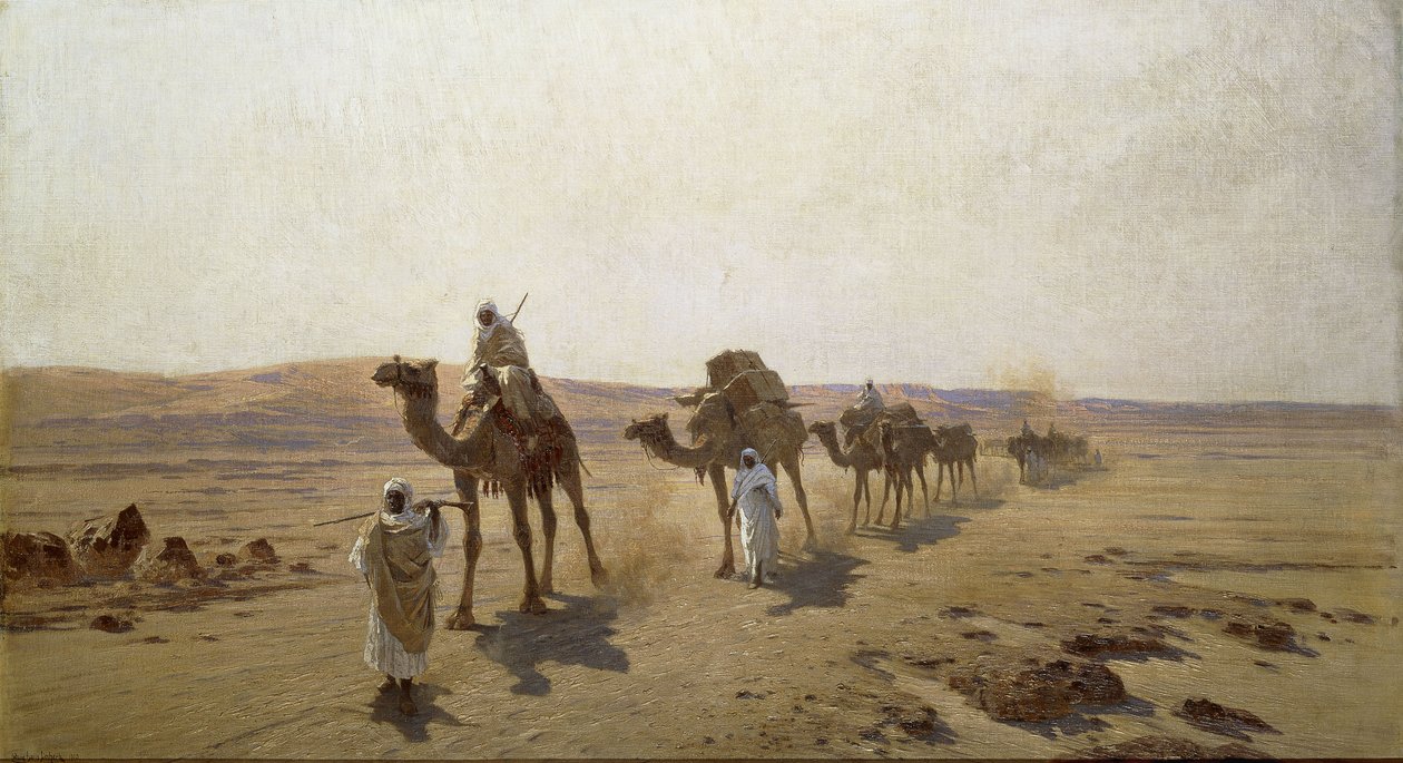 阿拉伯大篷车，1903年 作者 路德维希·汉斯·费舍尔