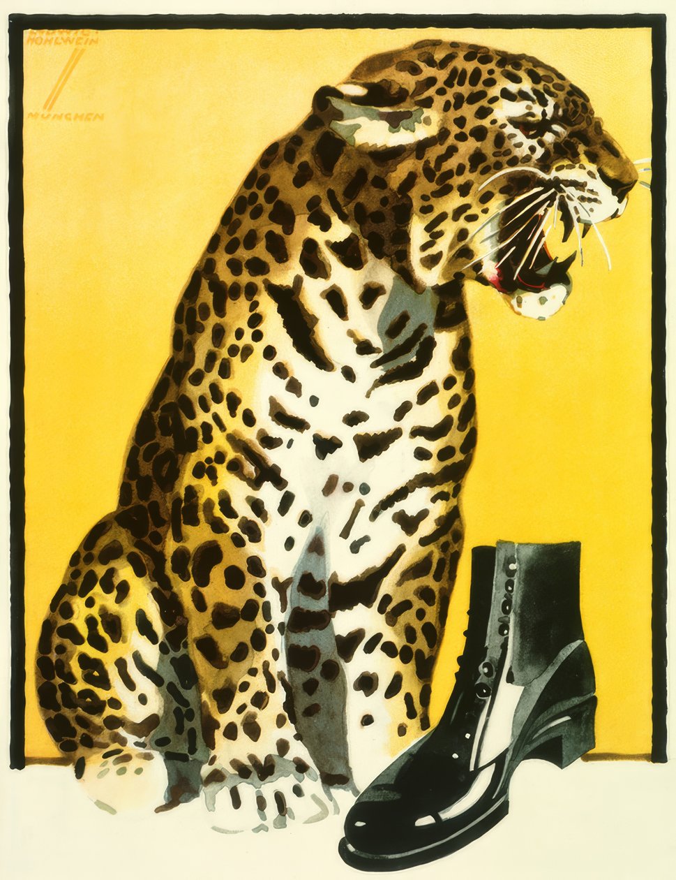 Plakat für Schuhwerbung 作者 路德维希·霍尔文