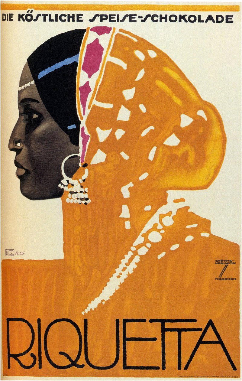 Riquetta Chocolate，1925年 作者 路德维希·霍尔文