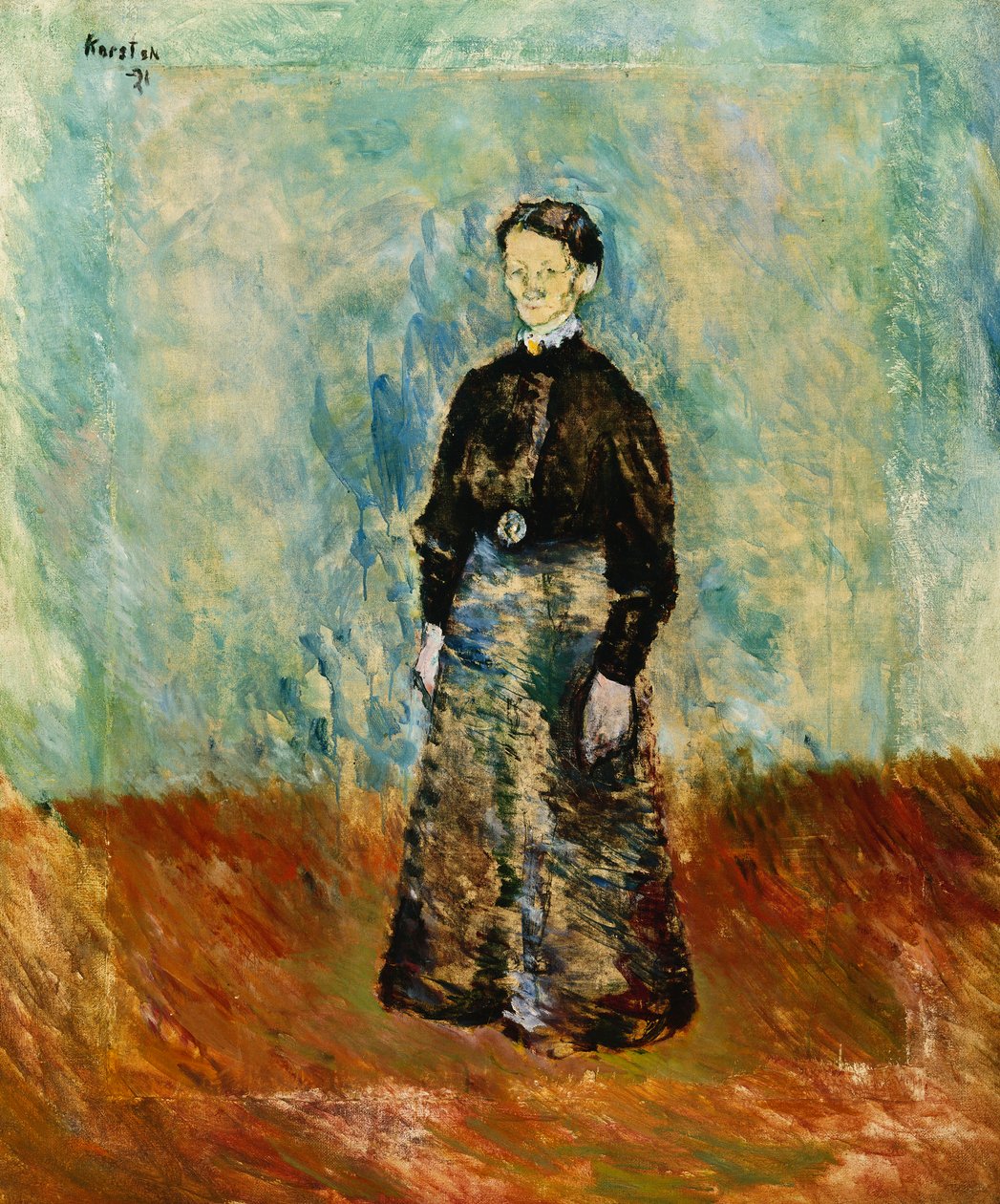斯卡恩（Skagen）的车站经理，1921年 作者 路德维克·彼得·卡斯滕