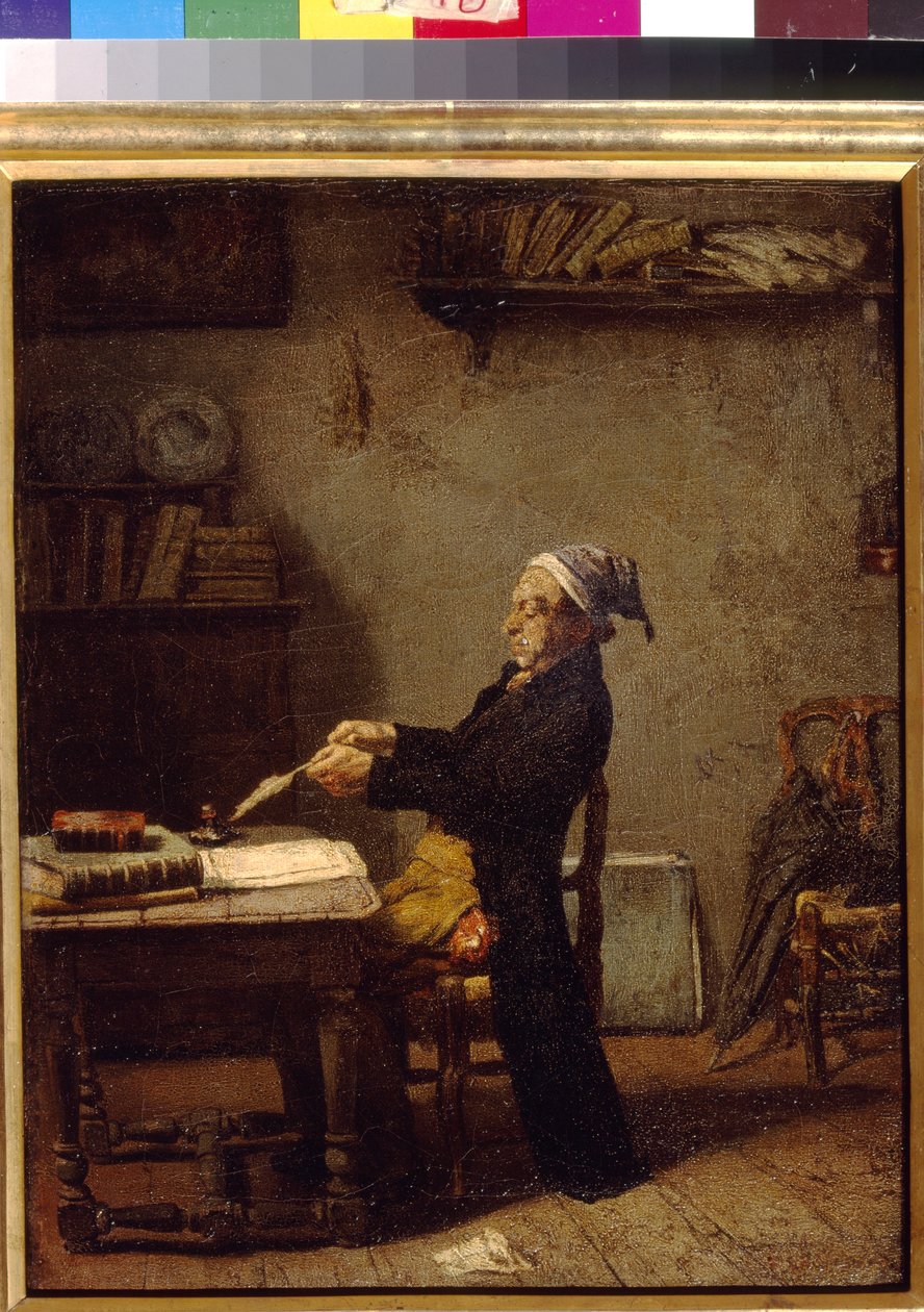 Scientist at work by Knaus, Ludwig (1829-1910). Oil on wood. State A. Pushkin Museum of Fine Arts, Moscow 作者 路德维希·克瑙斯
