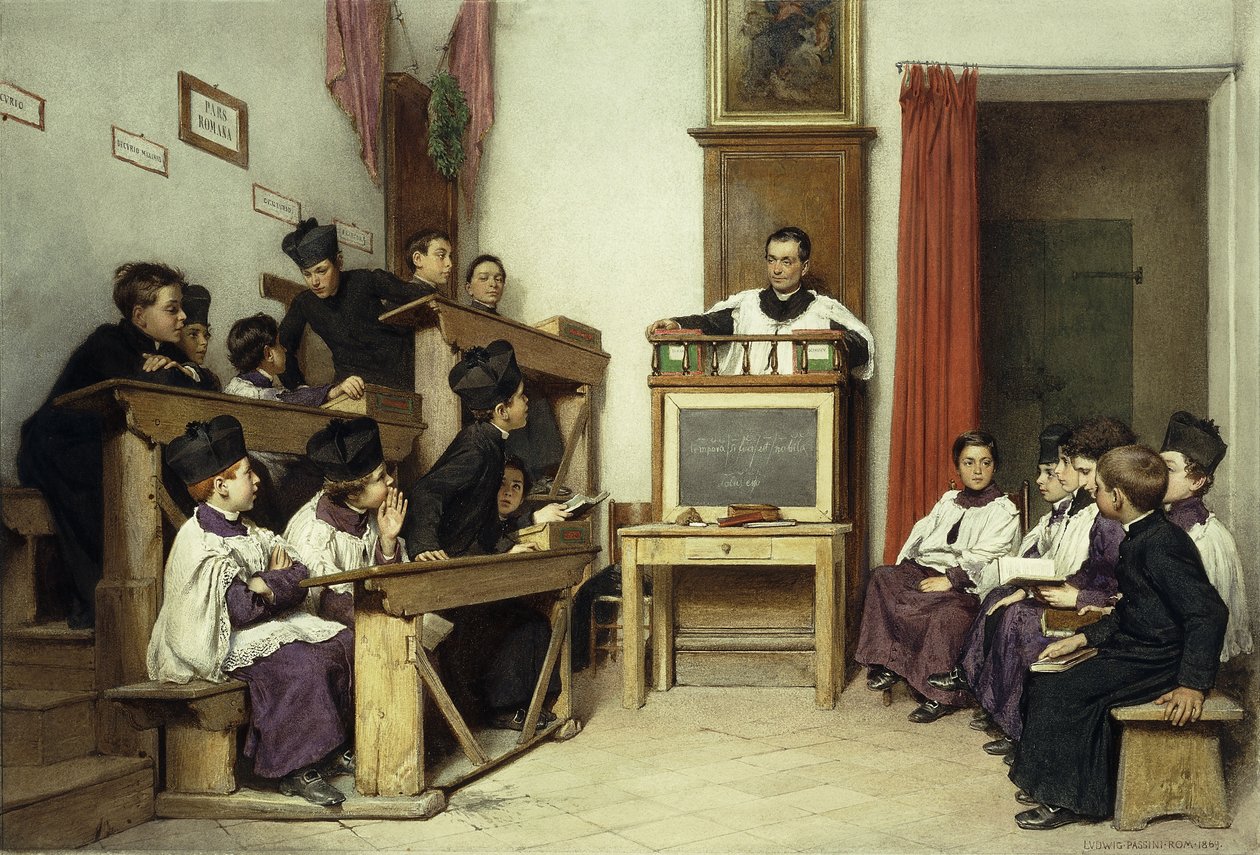 1869年的拉丁班 作者 路德维希·帕西尼（Ludwig Passini）