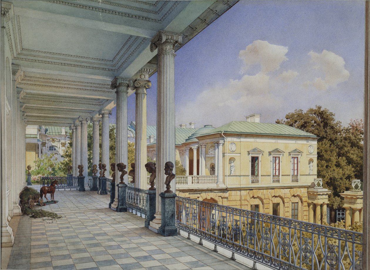 卡萨隆画廊（Tsarskoye Selo），1859年 作者 路德维希·普雷马齐（Ludwig Premazzi）