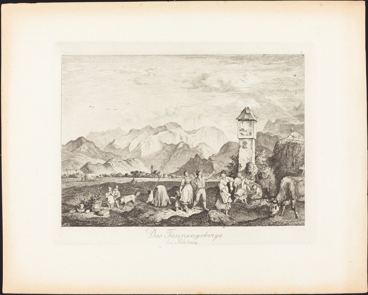 Das Tännengebirge bei Salzburg (萨尔茨堡附近的Tännengebirge) 作者 路德维希·里克特