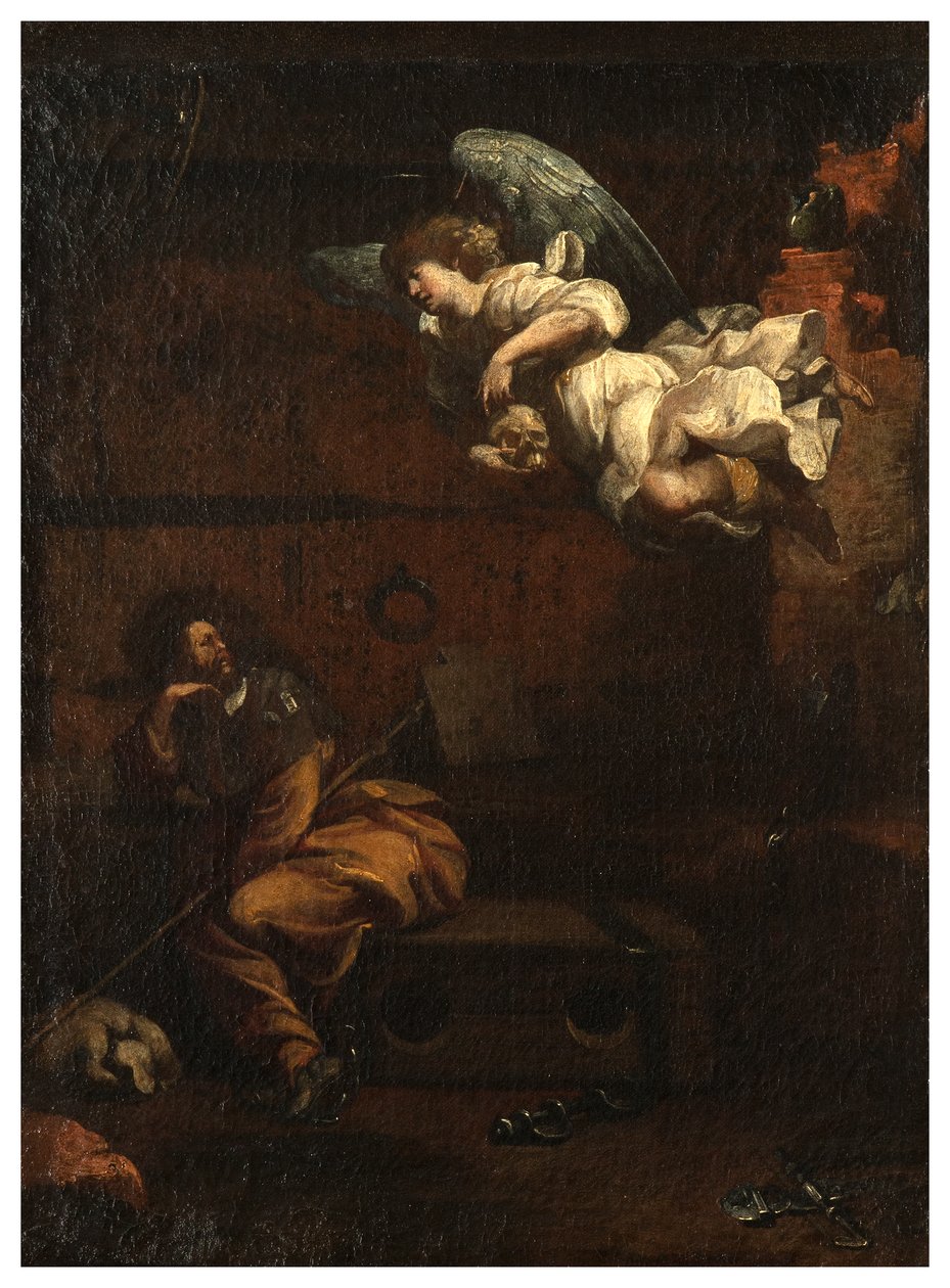 North Transept, 圣罗科祭坛 1635, 45, Genovesino 1645, 监狱死亡公告, 画在右下角 作者 路易吉·米拉多里