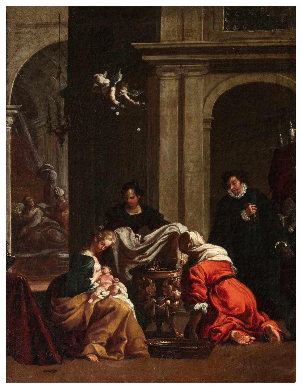 North Transept, Altar of San Rocco 1635, 45, Genovesino 1645, Birth of St. Rocco, Painted lower left 作者 路易吉·米拉多里