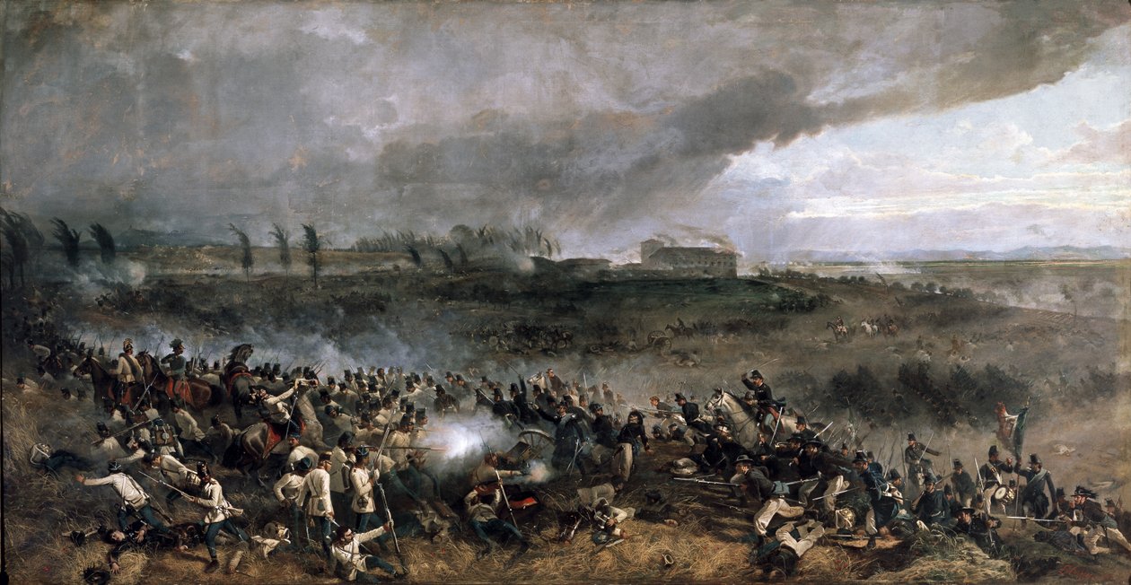 圣马蒂诺战役，1859 年 6 月 24 日（布面油画） 作者 路易吉·诺菲尼