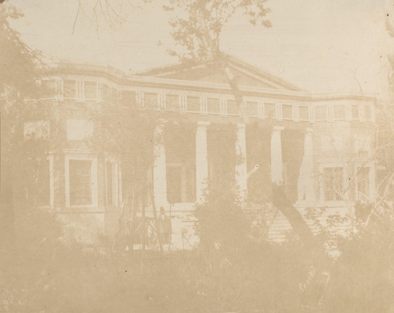英国公使馆，德黑兰，1858年。 作者 路易吉·佩斯