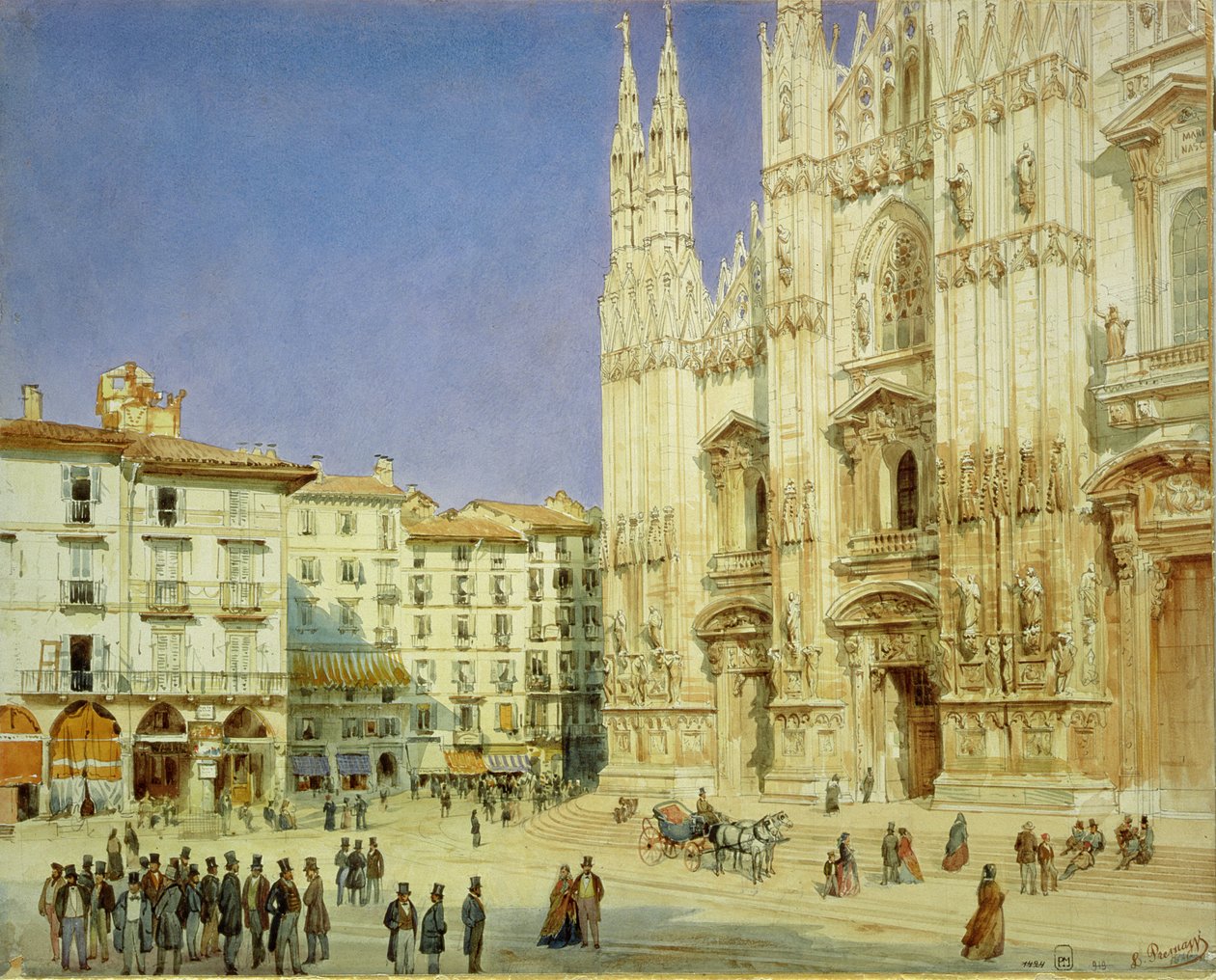 米兰大教堂，1846年 作者 路易吉·普雷马齐（Luigi Premazzi）