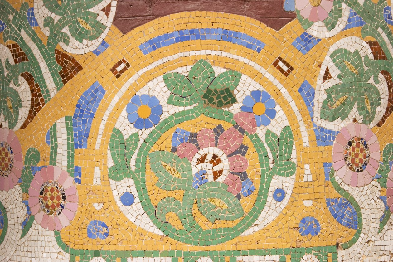 马赛克细节，1908年 作者 路易斯·多梅内克·蒙塔内尔