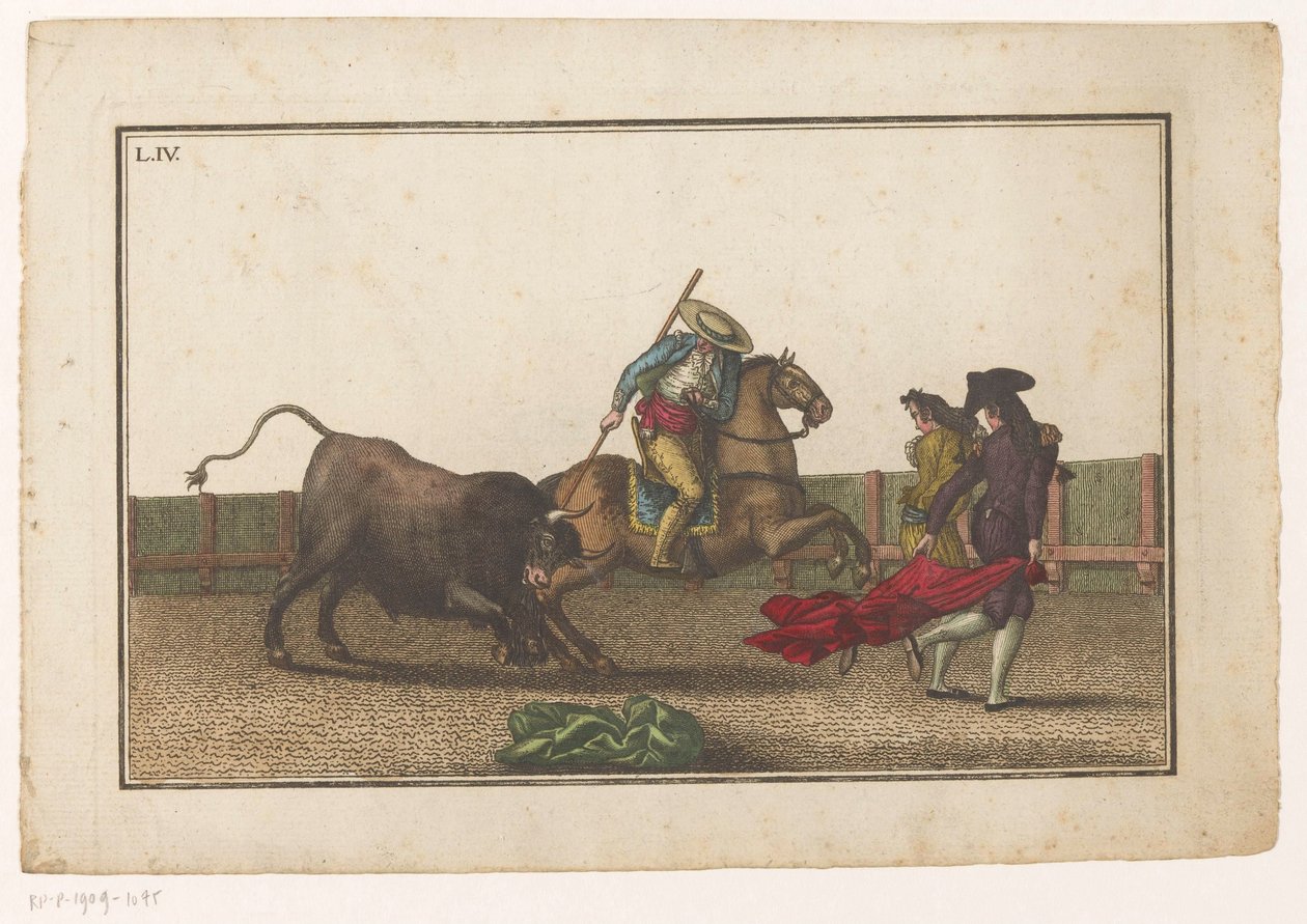 皮卡多将长矛刺向公牛 Coleccion de lasprinciples suertes de una corrida de toros（系列标题） 斗牛中最重要动作的集合（系列标题） 作者 路易斯·费尔南德斯·诺塞雷特