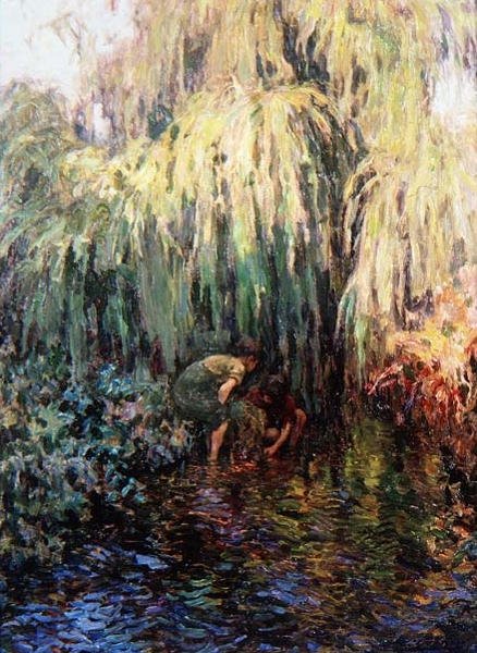 蓝色池塘 作者 路易斯·格兰纳·阿鲁菲