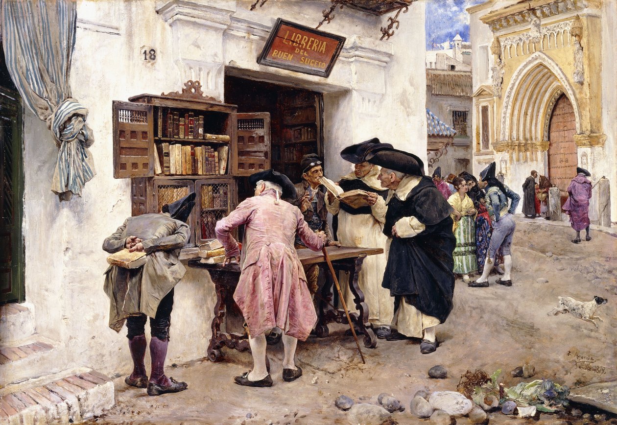 The Bibliophiles，1879年 作者 路易斯·希门尼斯·阿兰达
