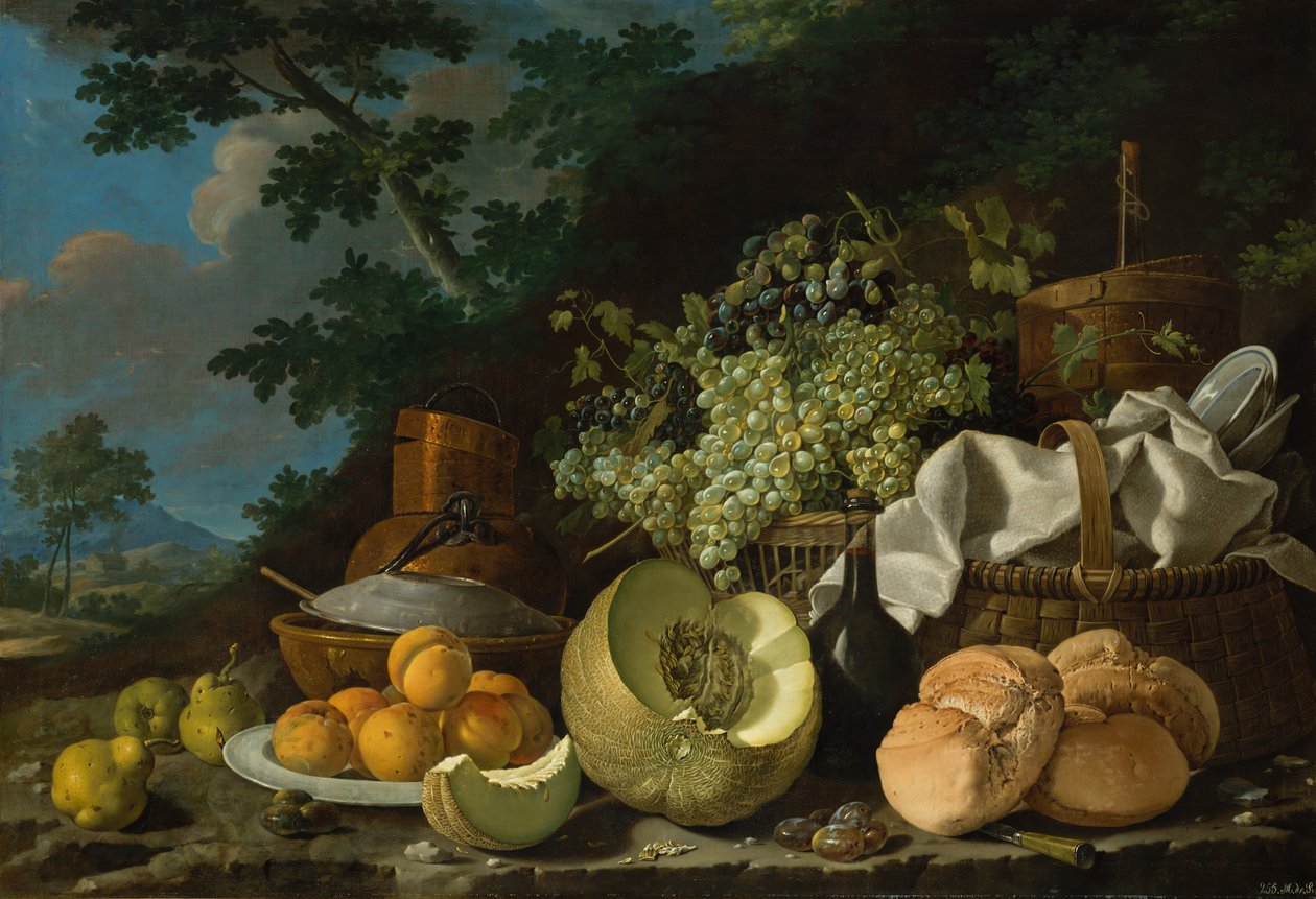 午饭La Merienda，ca。 1772年。 作者 路易斯·埃吉迪奥·梅伦德斯