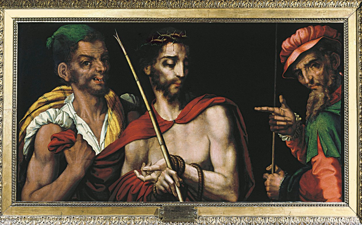 "Christ before Pontius Pilate (Pontius Pilatius)" Painting by Luis de Morales (1515-1586) 16th century 作者 路易斯·德·莫拉莱斯