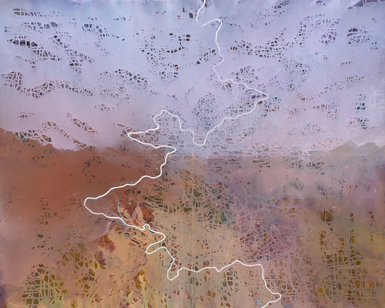 卡米诺 2》，2019 年（布面油画） 作者 卢克·艾尔维斯