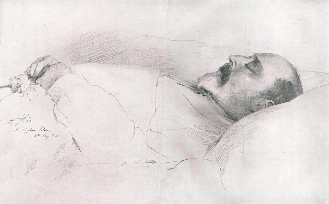 爱德华七世国王陛下之死》，1910年。 作者 卢克·菲尔德斯
