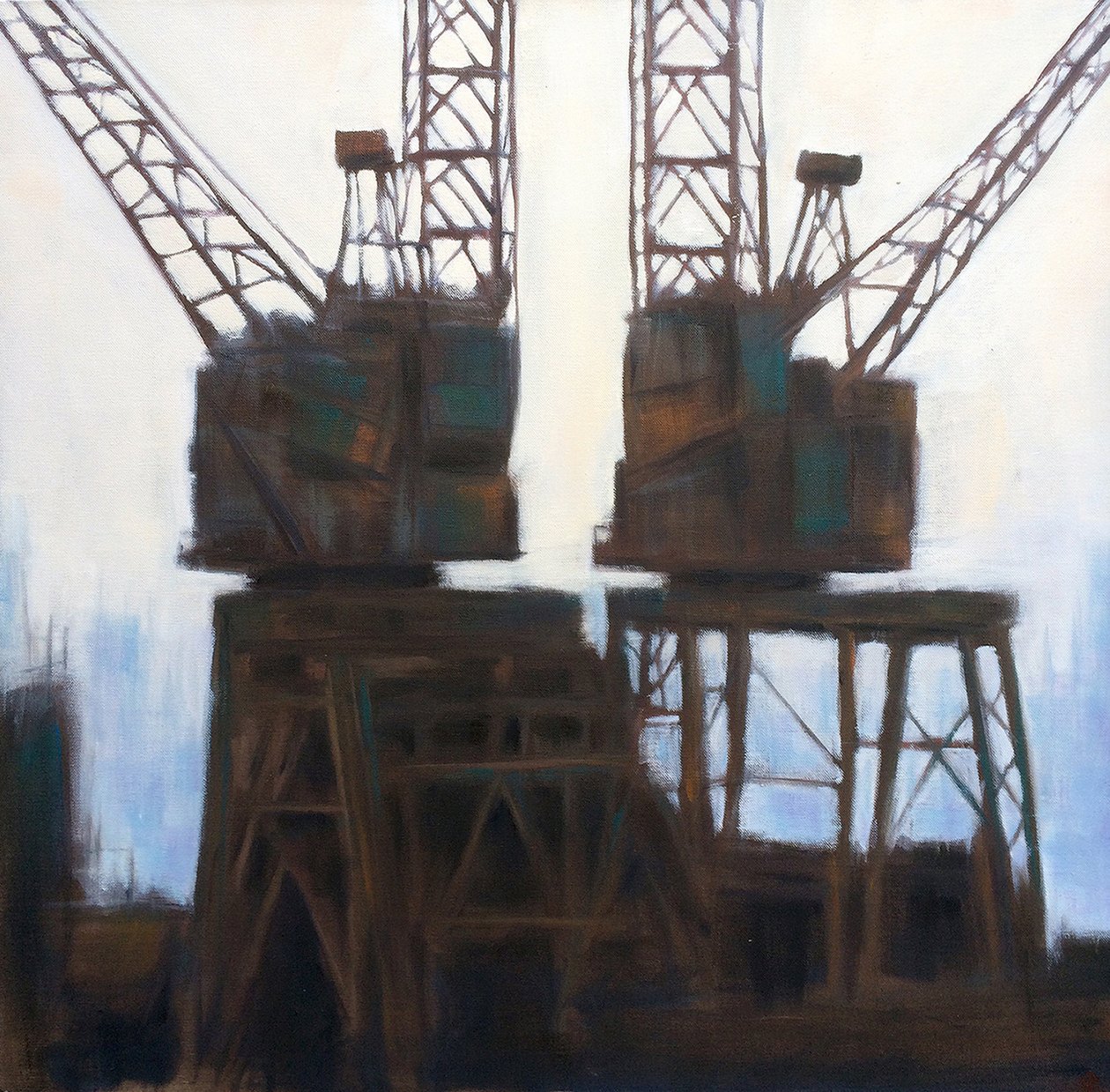 巴特西兄弟》，2011 年（布面油画） 作者 卢克·M·沃克