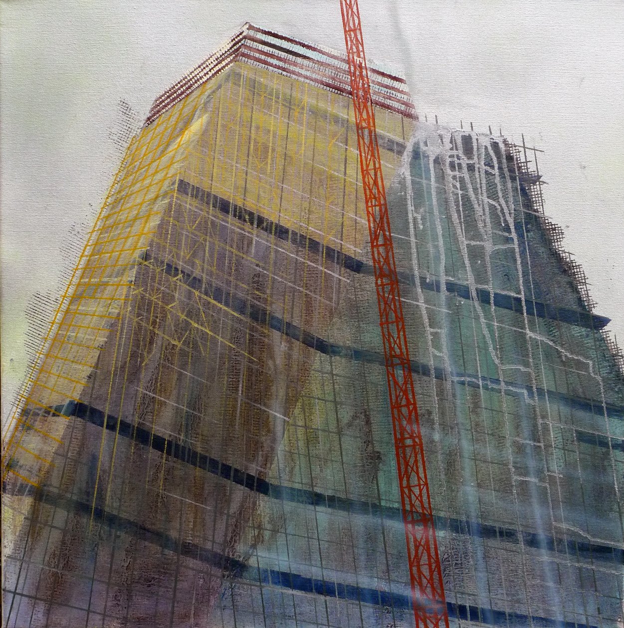 Metastructure IX，2016 年（布面油画） 作者 卢克·M·沃克