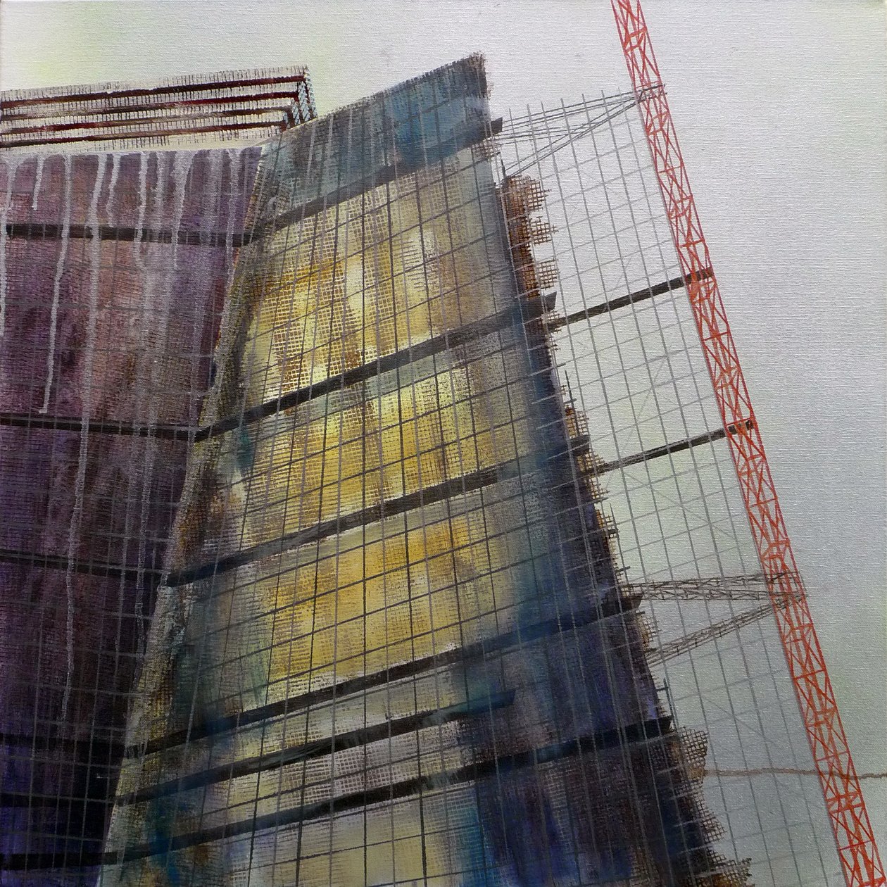 Metastructure VIII，2016 年（布面油画） 作者 卢克·M·沃克