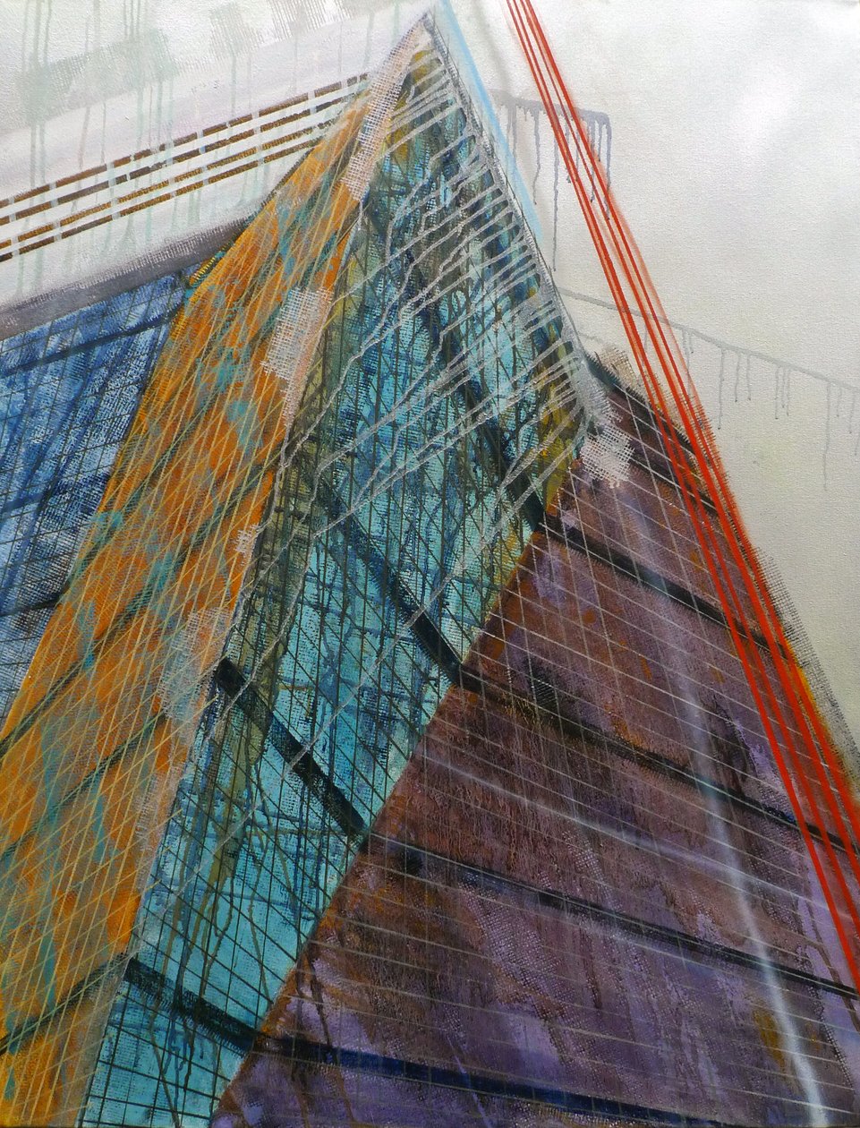 Metastructure VII，2016 年（布面油画） 作者 卢克·M·沃克