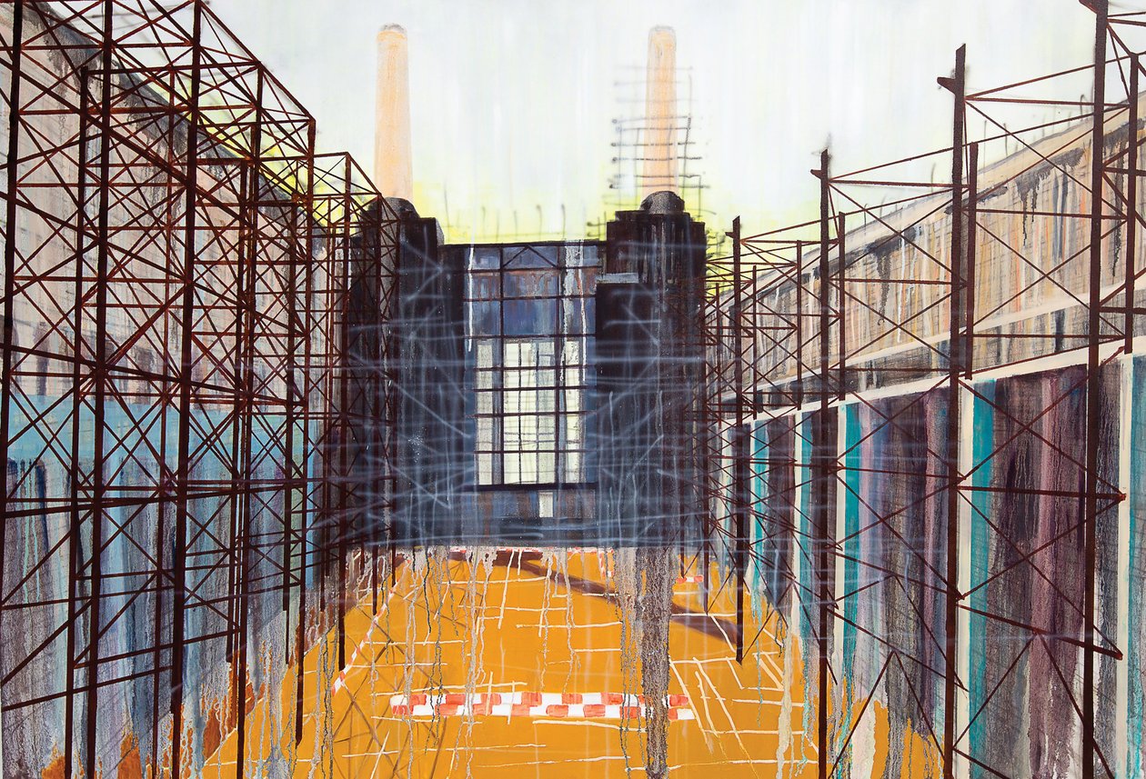 进行中的作品 II，2014 年（布面油画和丙烯画） 作者 卢克·M·沃克