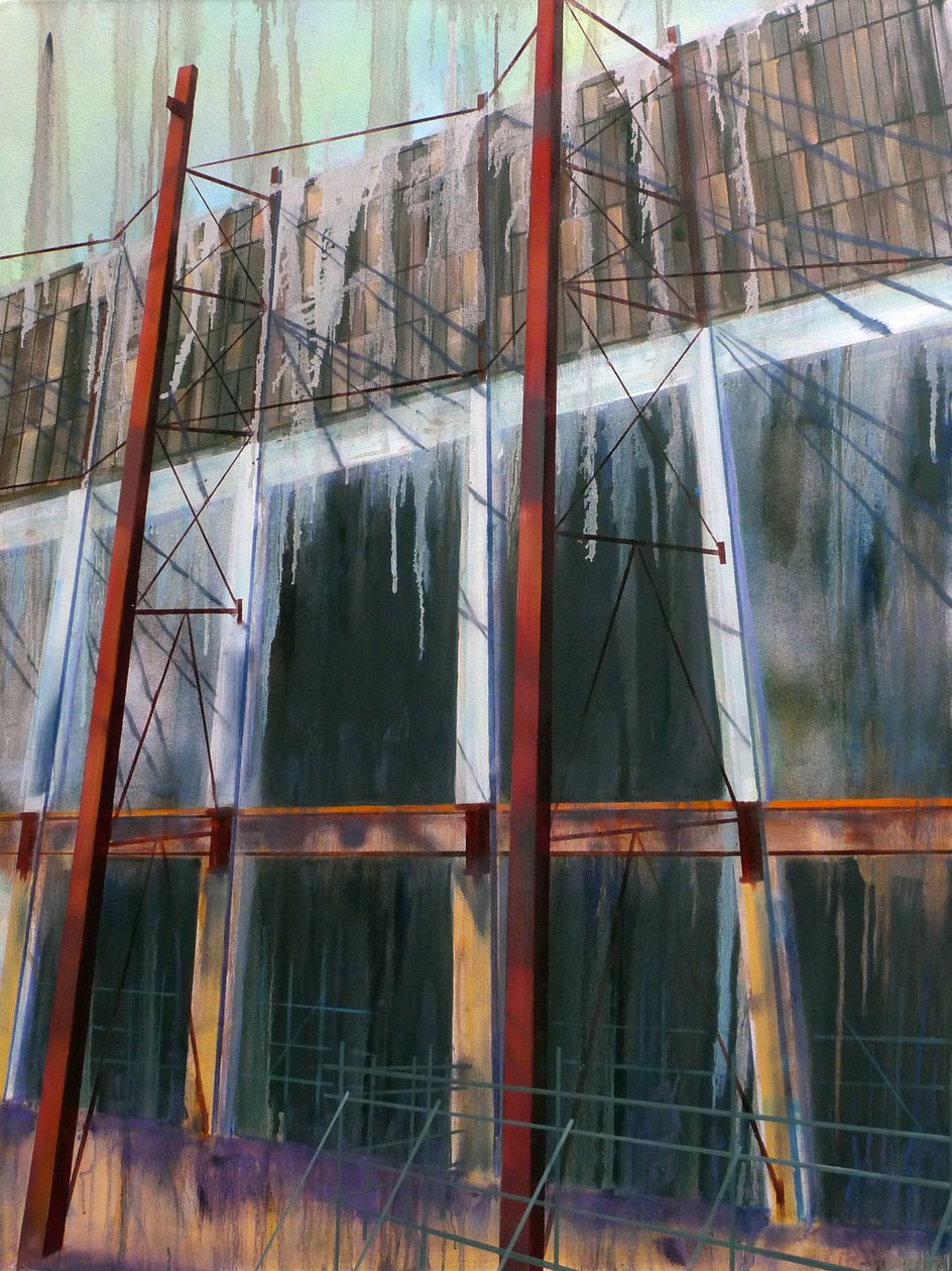 工作进展 14，2016 年（布面油画） 作者 卢克·M·沃克