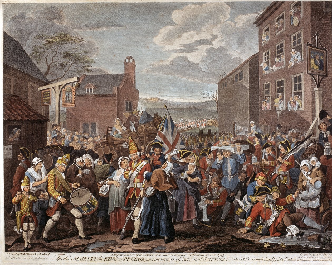 1745年，卫队向苏格兰进军 作者 卢克·沙利文（Luke Sullivan）