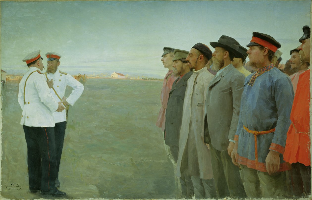 动员，1904年 作者 卢坎·瓦西里耶维奇·波波夫（Lukjan Vasilievich Popov）