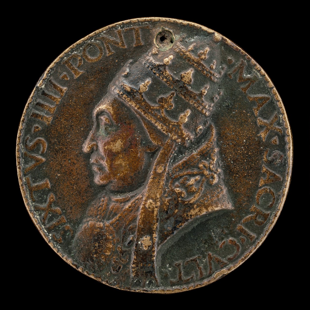Sixtus IV Francesco della Rovere, 1414-1484, Pope 1471 [正面]。 作者 小丽西普斯