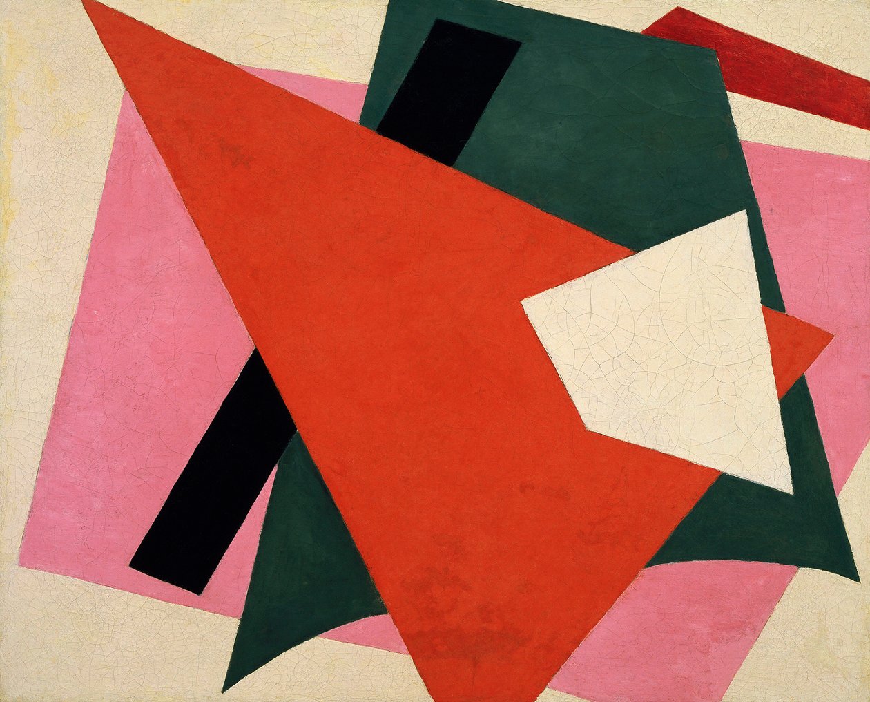 建筑绘画 - Peinture de Lyubov Sergeyevna Popova (1889-1924) - 1917 - 布面油画 - 80x98 - 纽约现代艺术博物馆 作者 柳博夫·谢尔盖维娜·波波娃