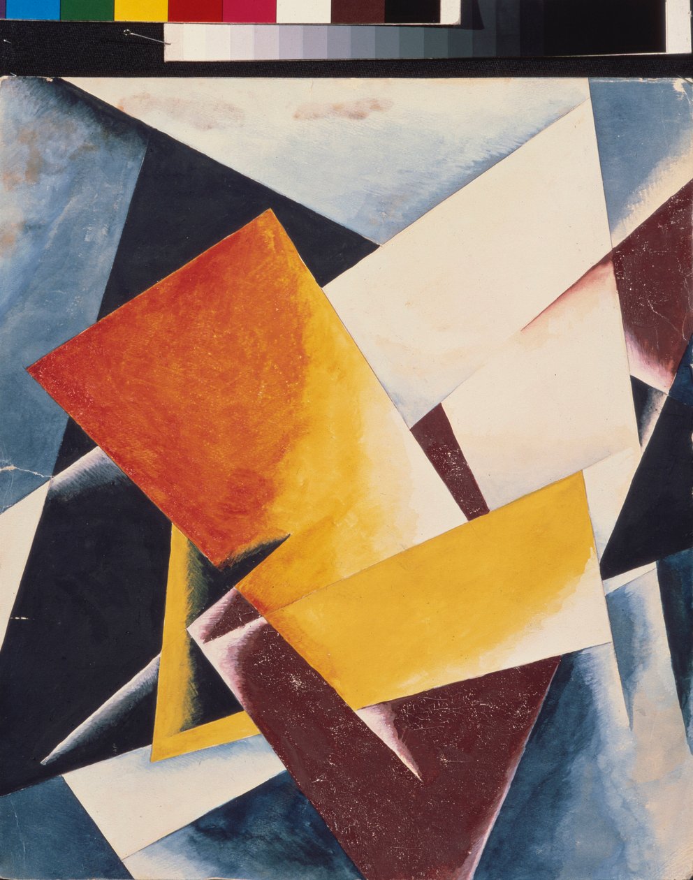 建筑绘画。Lyubov (Lyubov) Sergeyevna Popova（1889-1924 年）的画作，布面油画 作者 柳博夫·谢尔盖维娜·波波娃