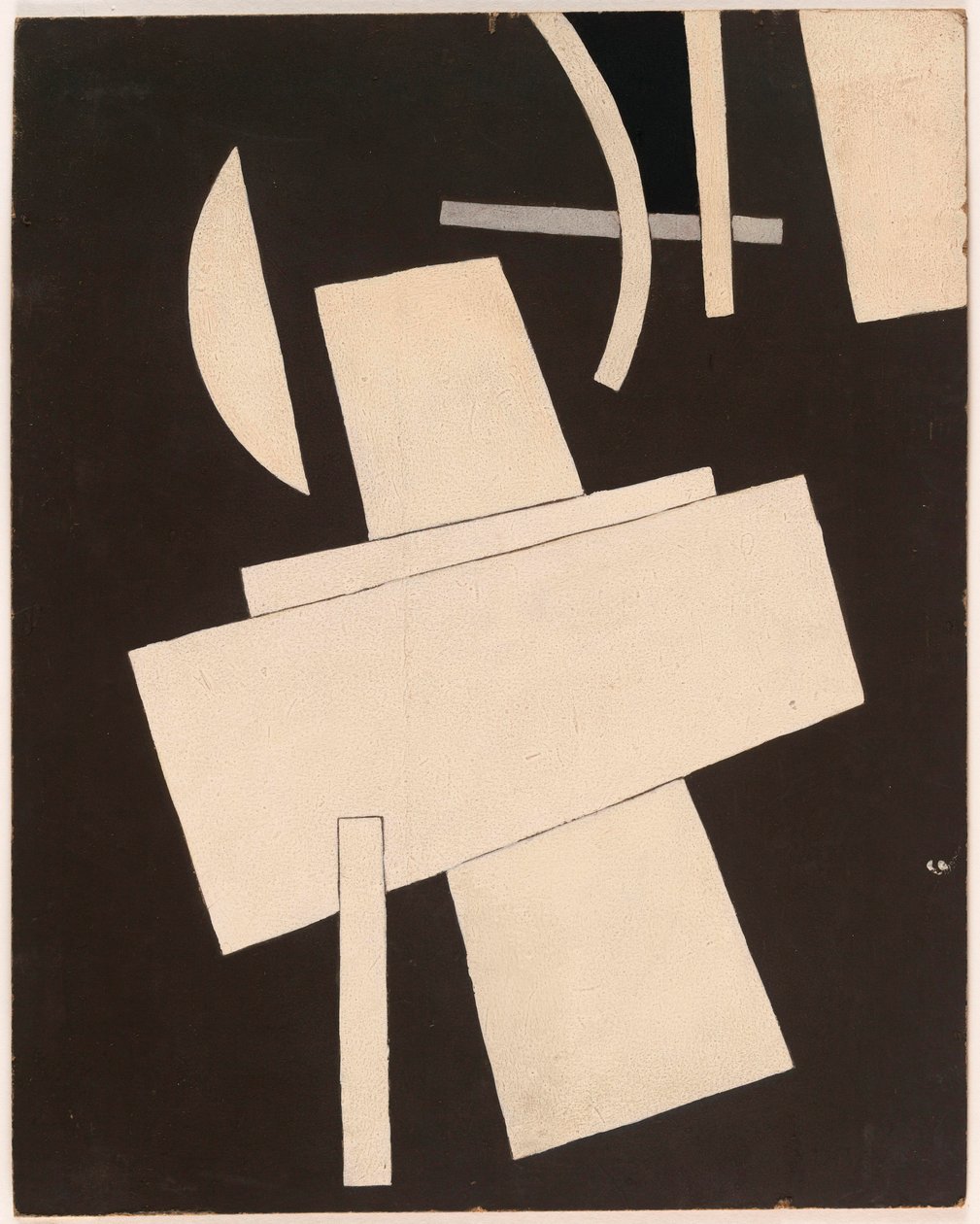 无标题 - Popova, Lyubov Sergeyevna (1889-1924) 纸板上的无题水粉画，约 1916-1918 - 49,5x39,5 - 纽约市。 现代艺术博物馆 (MOMA) 作者 柳博夫·谢尔盖维娜·波波娃
