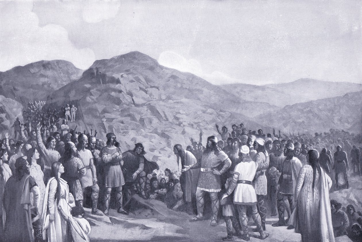 威尔士部落聚会，1920年代 作者 麦金莱