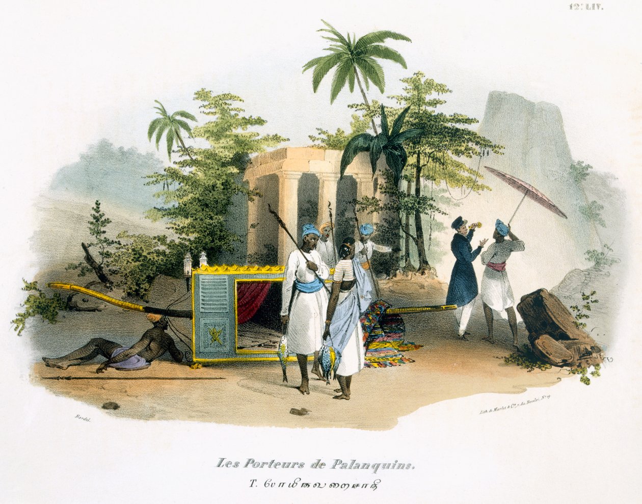 Litter Bearers，1827-35 作者 我本努夫