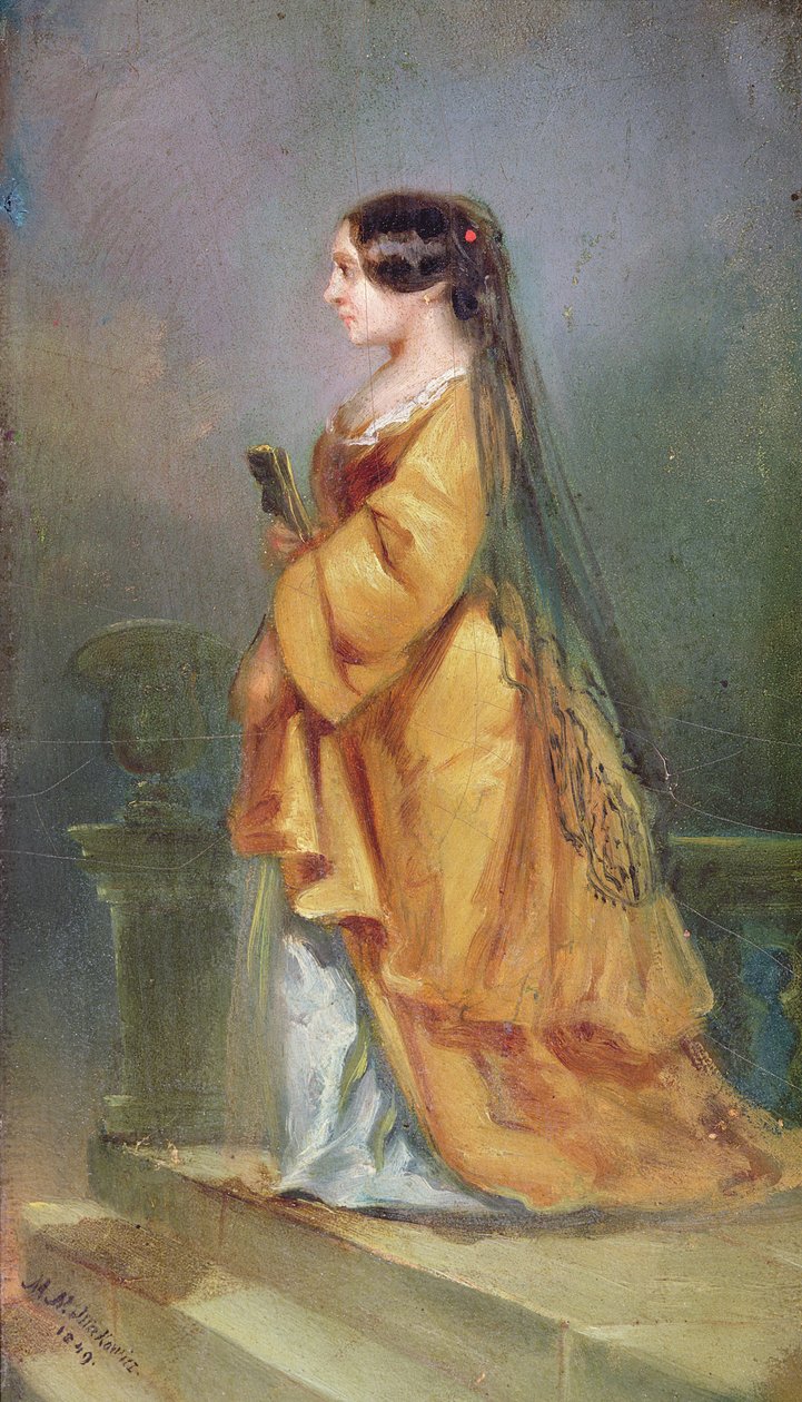 乔治沙的肖像（1804-76）1849 作者 MN马科维奇