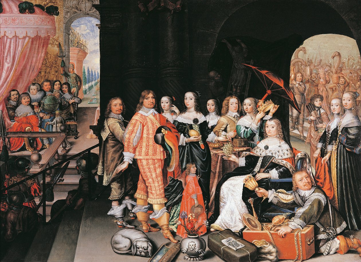 The family of the Great Elector Frederick William of Brandenburg (1620-88) (painting) 作者 M·切维奇克