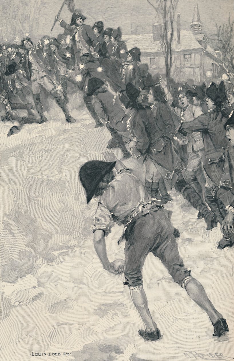 Bonaparte在布赖恩学校进攻雪堡，1896年 作者 海德尔