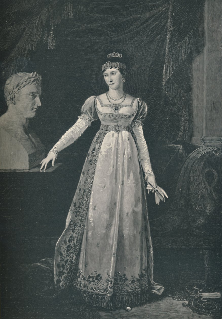 玛丽·波琳·波拿巴（Marie-Pauline Bonaparte）-Leclerc夫人，博尔盖塞公主，c1806，1896年 作者 海德尔