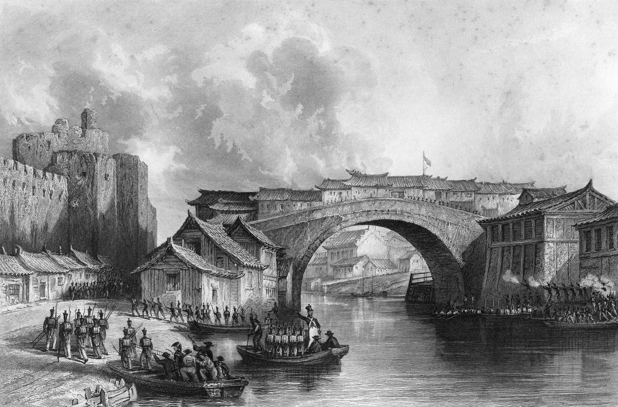 1842年7月21日，中国镇江正清福西门c1857。 作者 MJ史达琳