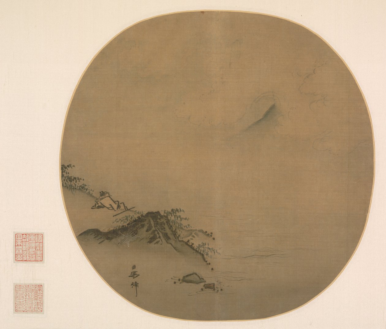 卧薪尝胆》，王维的诗，1225-75。 作者 马琳