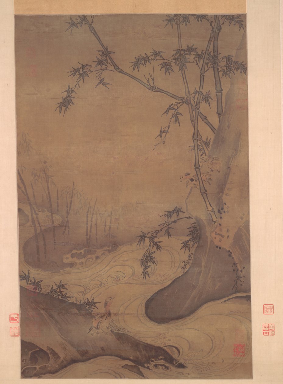 奔流的竹与鸭，1127-1279。 作者 马媛