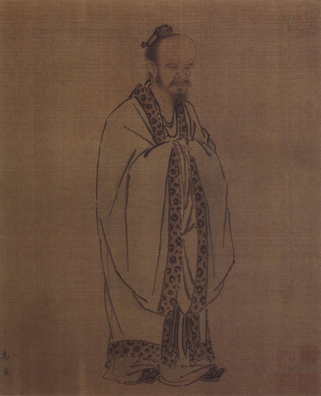 孔子，十二世纪 作者 马媛