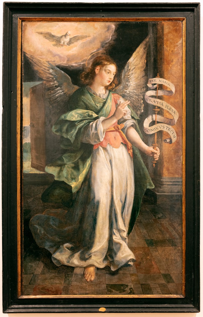 天使报喜 (L’ange de l’annonciation) （木板油画） 作者 马尔滕·德·沃斯
