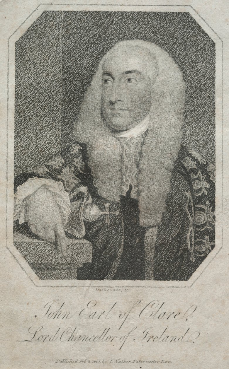 约翰·菲茨吉本（John Fitzgibbon），克莱尔伯爵（1947-1802），1801年。 作者 麦肯齐